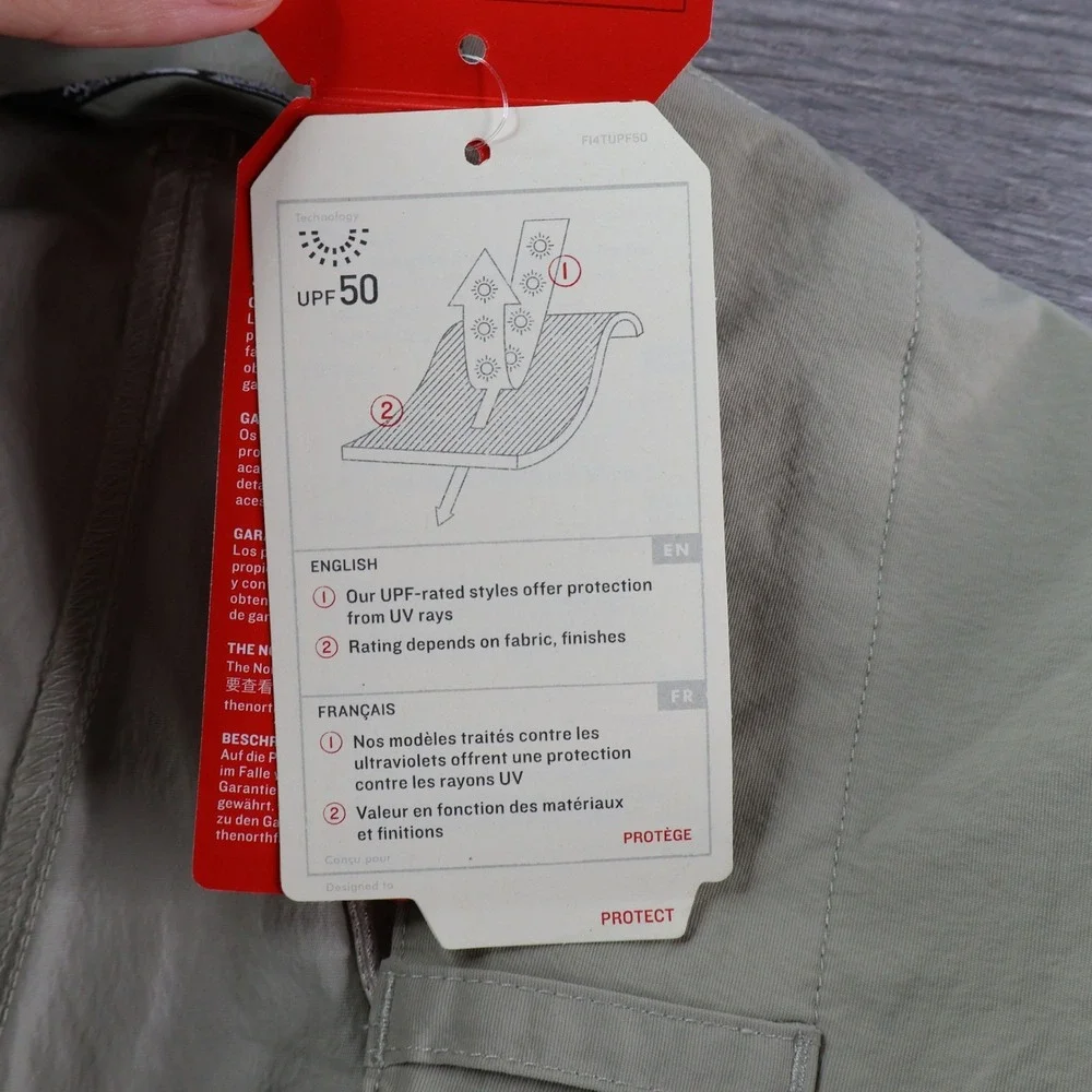 NWT The North Face Paramount 3.0 Convertible Pants Men's 38R Tan Zip-Off